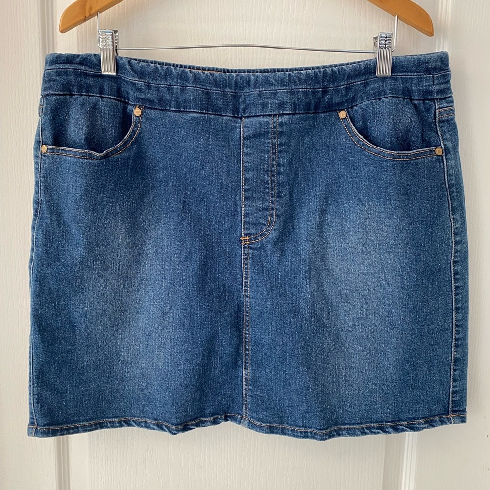 Code Bleu Denim Skort - Blue